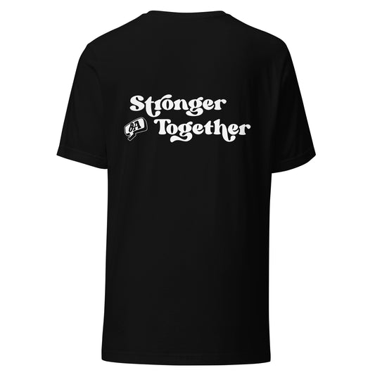 Black "Stronger Together" T-Shirt